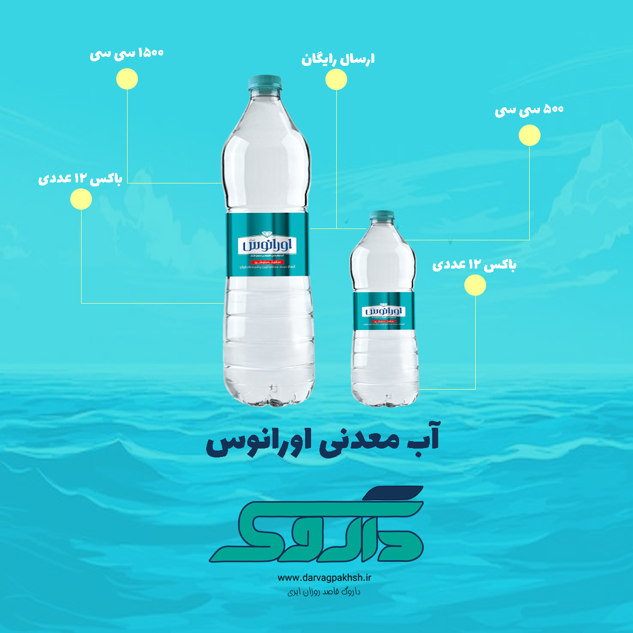آب معدنی 500 سی سی